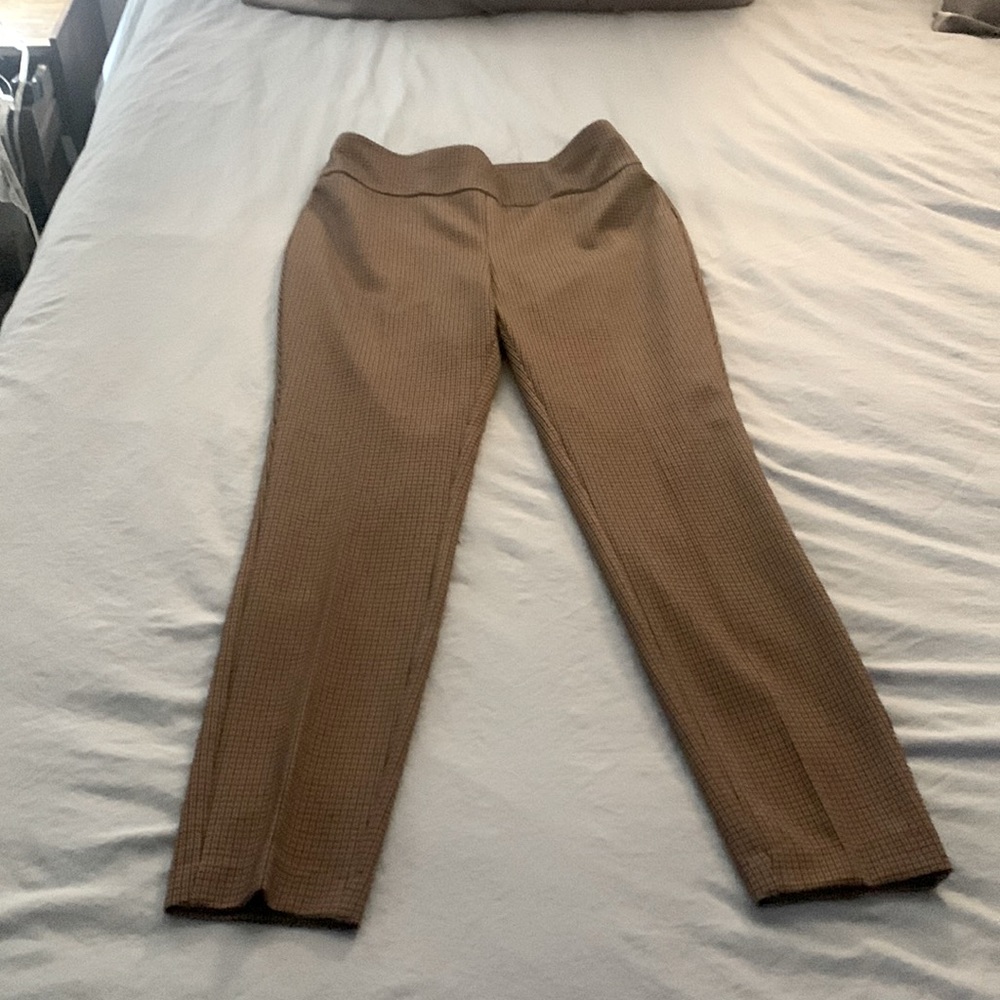 Express Columnist Ankle Pants, Size Small, Checkered Pattern